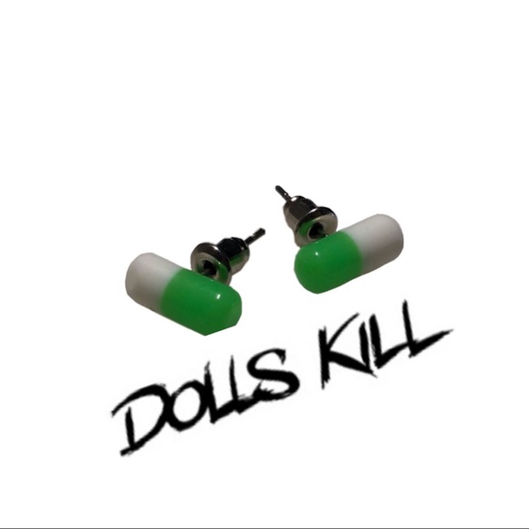 Dolls Kill Jewelry - 🏠New Dolls Kill Pill Popper stud earrings